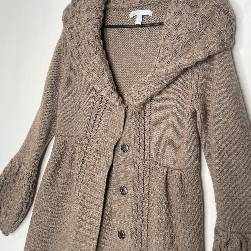 Y2K Old Navy Cardigan Sweater M Chunky Bell Sleeve Whimsigoth Bratz‎ Boho Indie - Picture 3 of 9